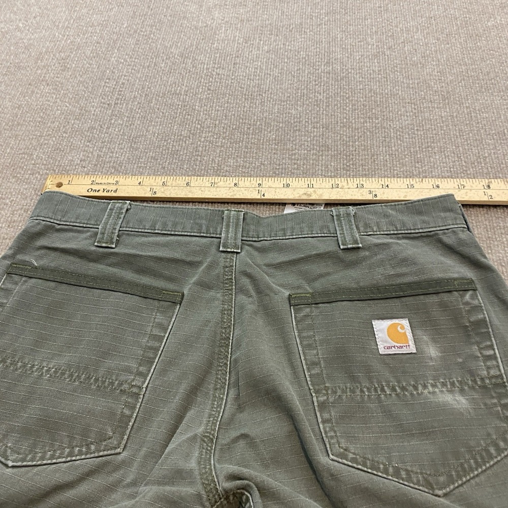 Carhartt Pants Mens 33x30 B342 MOS Ripstop Cargo Double Knee Grunge Distressed - Picture 7 of 12